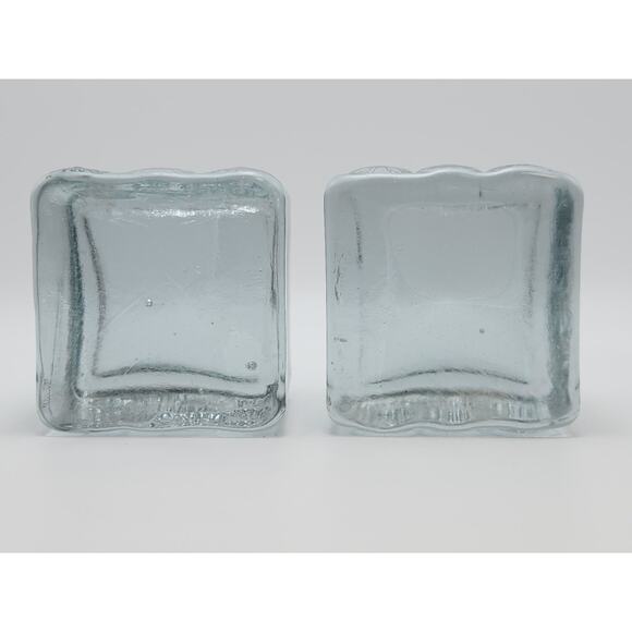 Art Glass Blenko Blocks Ice Frosted Sculpture Textured Paperweights - Picture 4 of 8
